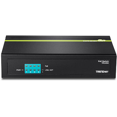 Trendnet-TPE-S50-switch-di-rete-Non-gestito-L2-Fast-Ethernet--10-100--Supporto-Power-over-Ethernet--PoE--Nero