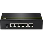 Trendnet-TPE-S50-switch-di-rete-Non-gestito-L2-Fast-Ethernet--10-100--Supporto-Power-over-Ethernet--PoE--Nero