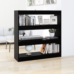 vidaXL Libreria/Divisorio Nero 100x30x103 cm