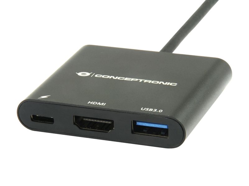 Conceptronic-DONN01B-replicatore-di-porte-e-docking-station-per-laptop-USB-3.2-Gen-1--3.1-Gen-1--Type-C-Nero