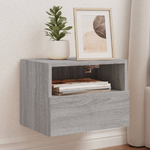 Mobili TV Muro 2pz Grigio Sonoma 40x30x30 cm Legno ingegnerizzato