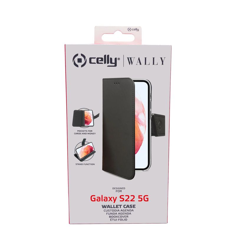 Celly-Wally-custodia-per-cellulare-155-cm--6.1---Custodia-a-borsellino-Nero