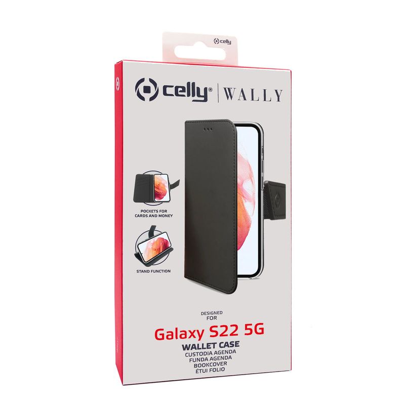 Celly-Wally-custodia-per-cellulare-155-cm--6.1---Custodia-a-borsellino-Nero