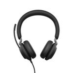 Jabra Evolve2 40, UC Stereo Auricolare Cablato A Padiglione Ufficio USB tipo-C Bluetooth Nero