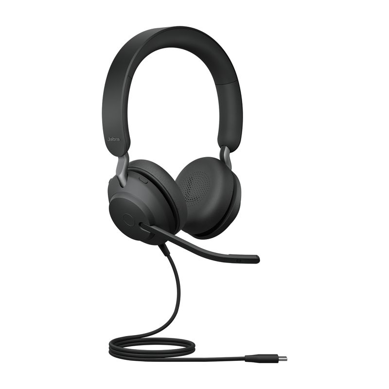 Jabra-Evolve2-40-UC-Stereo-Auricolare-Cablato-A-Padiglione-Ufficio-USB-tipo-C-Bluetooth-Nero