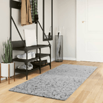 vidaXL Tappeto Shaggy a Pelo Lungo Moderno Grigio 80x200 cm