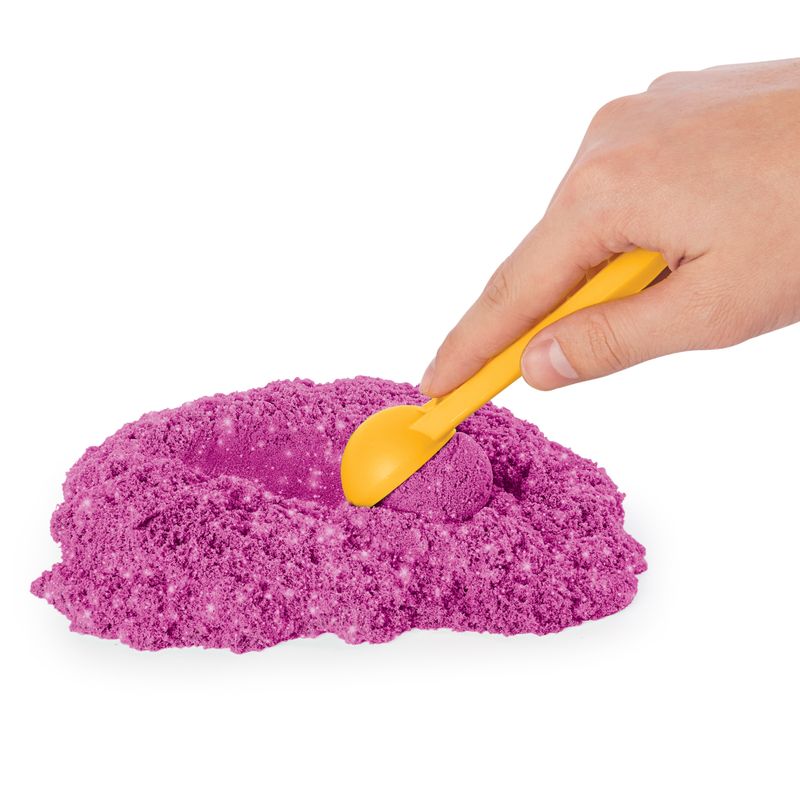 Kinetic-Sand--Castello-di-Sabbia-Shimmer---Sabbia-cinetica-454gr---Sabbia-magica---Sabbia-colorata-glitterata-rosa---3-accessori-e-vaschetta-inclus