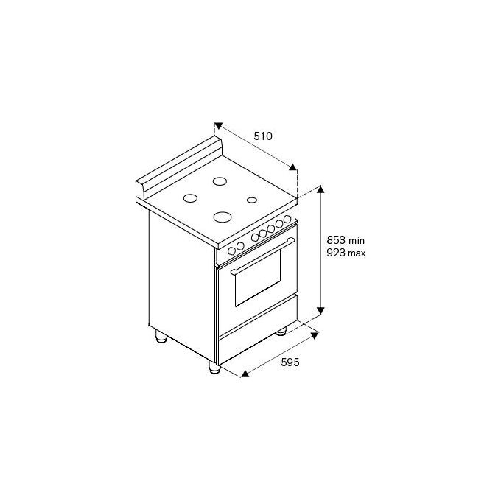 Bertazzoni-La-Germania-Americana-AMN654GXV-cucina-Gas-Acciaio-inossidabile-A-