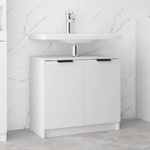 vidaXL Armadietto da Bagno Bianco 64,5x33,5x59 cm in Legno ingegnerizzato