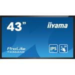 Iiyama T4362AS-B1 visualizzatore di messaggi Pannello piatto interattivo 108 cm (42.5"