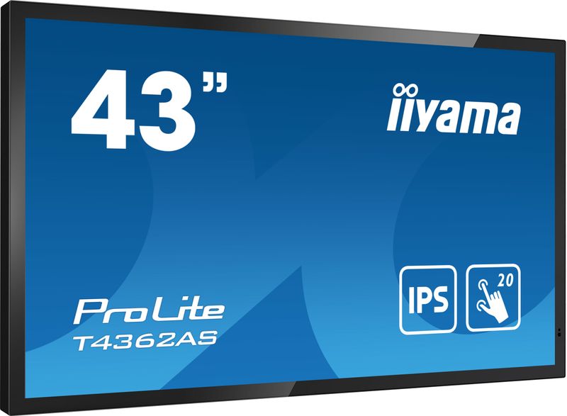 iiyama-T4362AS-B1-visualizzatore-di-messaggi-Pannello-piatto-interattivo-108-cm--42.5---IPS-500-cd-m²-4K-Ultra-HD-Nero-Touch-screen-Processor