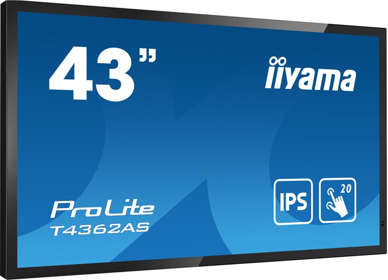 iiyama-T4362AS-B1-visualizzatore-di-messaggi-Pannello-piatto-interattivo-108-cm--42.5---IPS-500-cd-m²-4K-Ultra-HD-Nero-Touch-screen-Processor