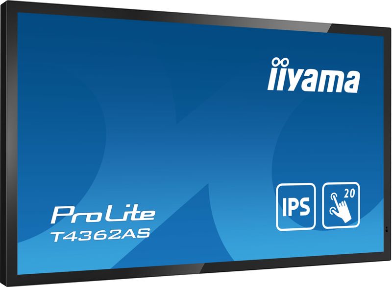 iiyama-T4362AS-B1-visualizzatore-di-messaggi-Pannello-piatto-interattivo-108-cm--42.5---IPS-500-cd-m²-4K-Ultra-HD-Nero-Touch-screen-Processor