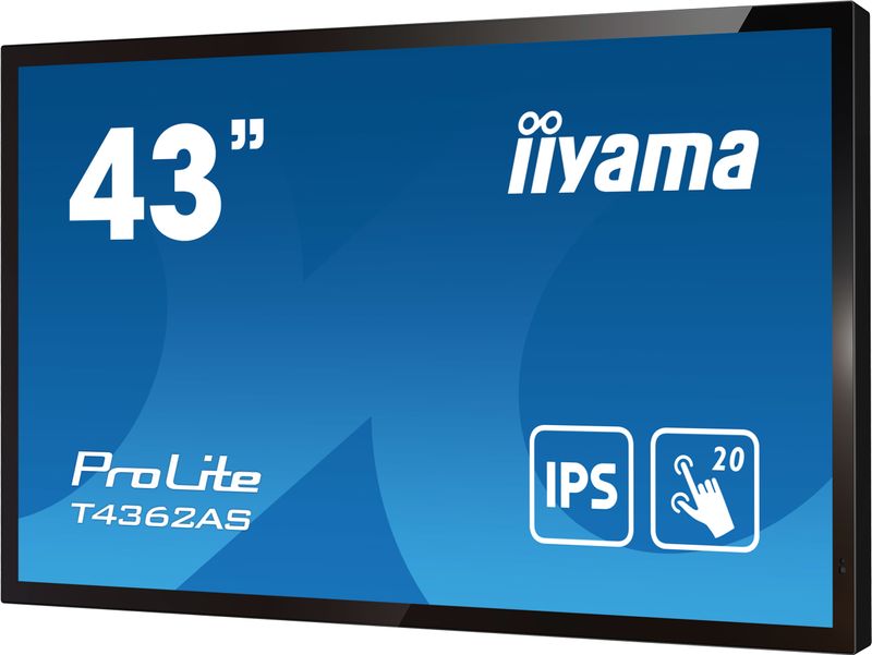 iiyama-T4362AS-B1-visualizzatore-di-messaggi-Pannello-piatto-interattivo-108-cm--42.5---IPS-500-cd-m²-4K-Ultra-HD-Nero-Touch-screen-Processor