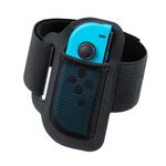 Nintendo-Leg-Strap-Fibra-di-cotone-Elastan-Nylon-Poliestere-Nero