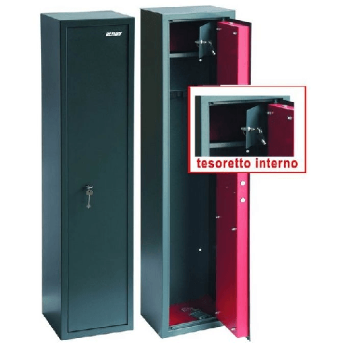 Armadi Portafucili Blinky 10 Posti + Tesoretto 55x22x145H