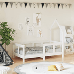 vidaXL Giroletto per Bambini Bianco 70x140cm in Legno Massello di Pino