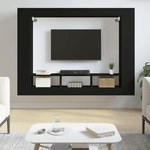 vidaXL Mobile Porta TV Nero 152x22x113 cm in Legno ingegnerizzato