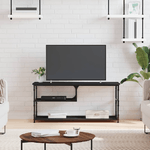 vidaXL Mobile Porta TV Nero 103x38x46,5 cm Legno ingegnerizzato e Acciaio