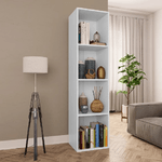 Libreria / Mobile TV Bianco 36x30x143 cm in Legno ingegnerizzato