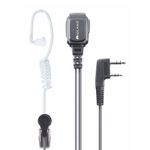 Midland MA 31LK Pro Auricolare Cablato In-ear Nero, Trasparente