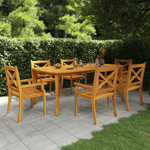 vidaXL Tavolo da Giardino 200x100x75 cm Legno Massello di Acacia