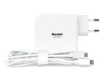 Hamlet-61W-Type-C-Charger-alimentatore-universale-per-notebook-bianco