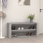 vidaXL Scarpiera Grigio Sonoma 100x35x45 cm in Legno ingegnerizzato