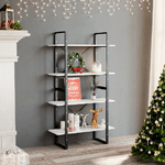 vidaXL Libreria a 4 Ripiani Bianca 80x30x140 cm in Truciolato