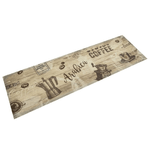 vidaXL Tappeto da Cucina Lavabile Marrone Caffè 45x150 cm in Velluto