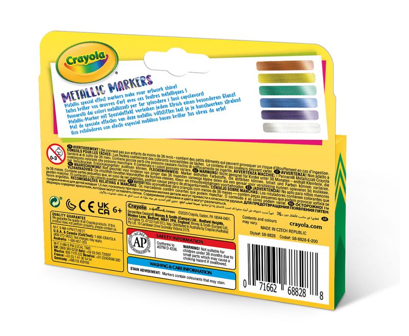 Crayola-58-8828-marcatore-Metallico-Multicolore-6-pz