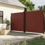 vidaXL Tenda da Sole Laterale Retrattile Marrone 220x600 cm