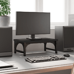 vidaXL Supporto per Monitor Nero 37x23x14 cm Legno Multistrato