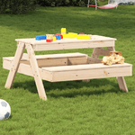 vidaXL Tavolo da Picnic per Bambini 88x97x52 cm Legno Massello di Pino