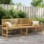 vidaXL Panca da Giardino 228x59,5x90 cm in Legno Massello di Teak