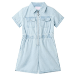 Tutina da Bambina a Maniche Corte Blu Tenue 140