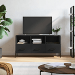 vidaXL Mobile Porta TV Nero 102x36x50 cm in Legno ingegnerizzato