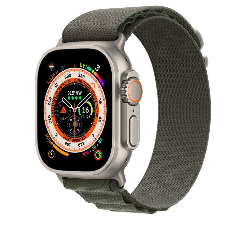 Apple-MQE23ZM-A-accessorio-indossabile-intelligente-Band-Verde-Poliestere