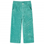 Pantaloni per Bambini in Velluto a Coste Verde Menta 116