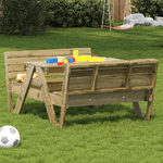 vidaXL Tavolo da Picnic per Bambini 88x122x58 cm Legno Impregnato Pino