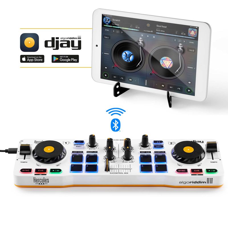 Hercules-DJControl-Mix-–-Controller-DJ-Wireless-Bluetooth-per-Smartphone--iOS-e-Android--–-App-djay-–-2-Banchi