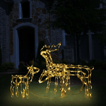 Decorazioni di Natale a Forma di Renne 3 pz 229 LED