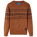 Maglione per Bambini Lavorato a Maglia Cognac 116