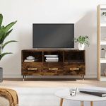 vidaXL Mobile Porta TV Rovere Fumo 102x36x50 cm in Legno ingegnerizzato