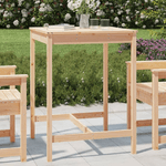 vidaXL Tavolo da Giardino 82,5x82,5x110 cm in Legno Massello di Pino