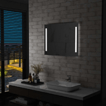 vidaXL Specchio da Parete a LED per Bagno 80x60 cm