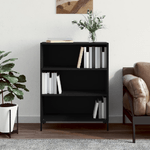 vidaXL Libreria Nera 69,5x32,5x90 cm in Legno ingegnerizzato