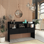 vidaXL Credenza Nera 105x30x70 cm in Truciolato