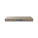 Tenda TEG1118P-16-250W switch di rete Non gestito Gigabit Ethernet (10/100/1000) Supporto Power over Ethernet (PoE