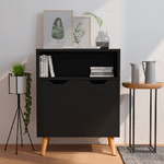 vidaXL Credenza Nera 60x30x72 cm in Truciolato